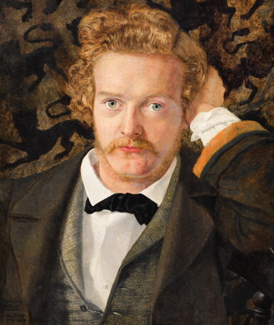 View full screen - View 1 of Lot 2. JOHN BRETT, A.R.A. | PORTRAIT OF ARTHUR BRETT.