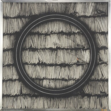 View full screen - View 1 of Lot 27. EMILIO SCANAVINO | TRAMATURA CON CERCHIO.