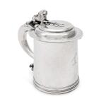 A Silver Tankard, probably Bermuda or Jamaica, maker's mark ?NQ, Circa 1700