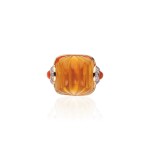 CITRINE AND DIAMOND RING, MICHELE DELLA VALLE