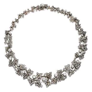 View full screen - View 1 of Lot 330. Diamond necklace, 1880s.