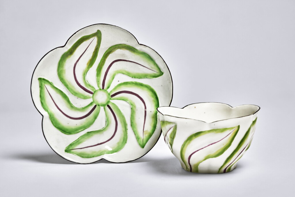 View full screen - View 1 of Lot 139. A Chelsea Porcelain Scolopendrium Bowl and Stand, circa 1753-55.