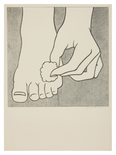 View full screen - View 1 of Lot 170. Foot Medication Poster.