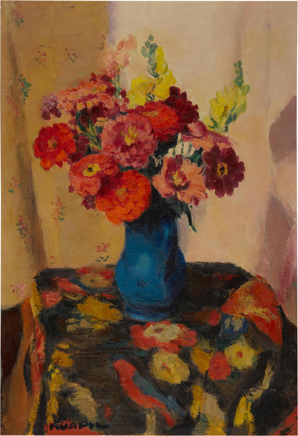 View full screen - View 1 of Lot 631. Vase de fleurs.