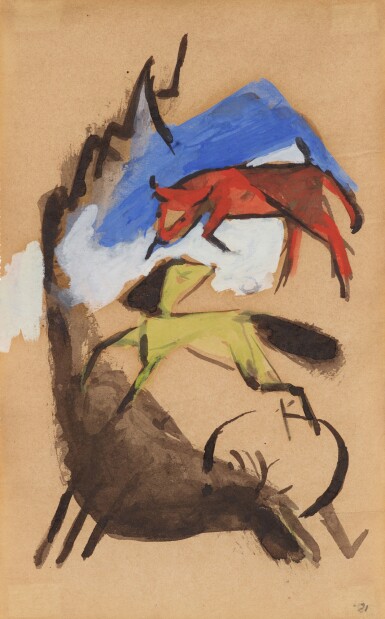 View full screen - View 1 of Lot 112. Zitronenpferd und Feuerochse.