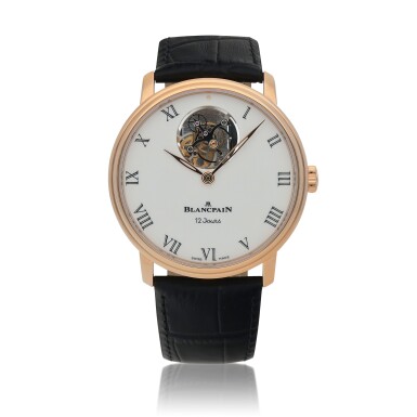 View full screen - View 1 of Lot 52. Villeret Tourbillon, Ref. 66240 Pink gold tourbillon wristwatch with 12 day power reserve Circa 2015.