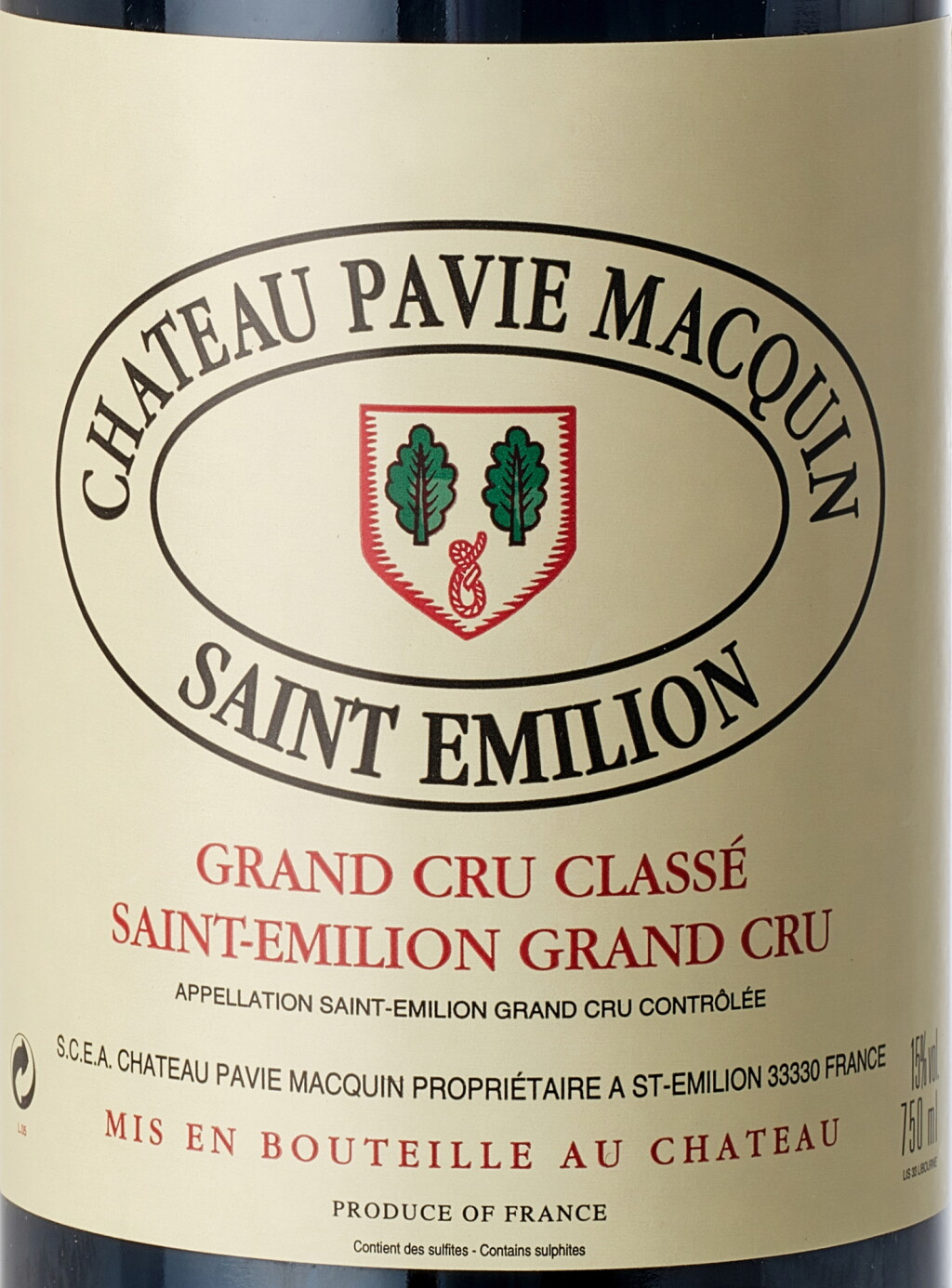 View full screen - View 1 of Lot 8474. Château Pavie Macquin 1999 (2 BT).