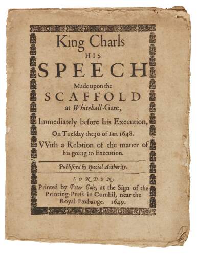 17th and 18th century broadsides and pamphlets, 11 volumes | English Literature, History, Science, Children's Books and Illustrations Online | Books & Manuscripts | Sotheby's