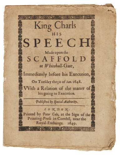 17th and 18th century broadsides and pamphlets, 11 volumes | English  Literature, History, Science, Children's Books and Illustrations Online |  Books & Manuscripts | Sotheby's