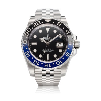 View full screen - View 1 of Lot 204. Reference 126710BLNR GMT-Master II 'Batgirl' A stainless steel automatic dual time wristwatch with date and bracelet, Circa 2019.