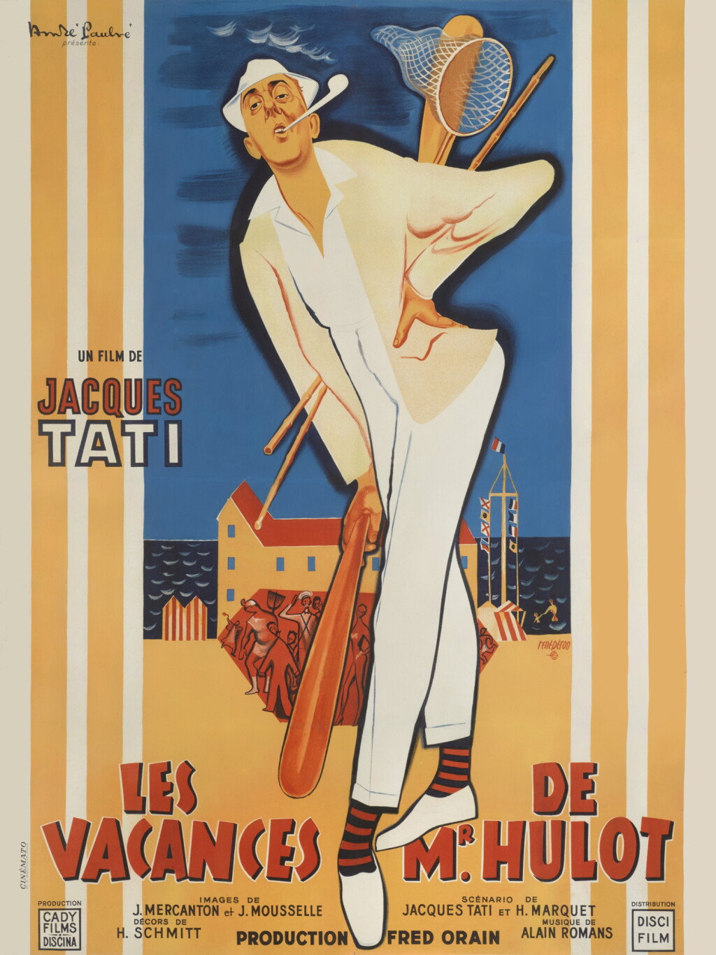 View full screen - View 1 of Lot 102. Les Vacances de Monsieur Hulot | Mr. Hulot's Holiday (1953).