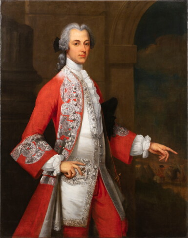 View full screen - View 1 of Lot 101. Attributed to William Aikman, Portrait of a gentleman, traditionally identified as Viscount Falkland | Attribué à William Aikman, Portrait d'un gentilhomme dit du Vicomte Falkland.