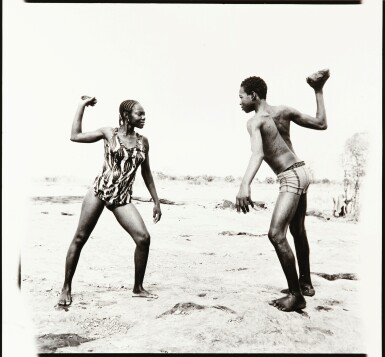 View full screen - View 1 of Lot 55. MALICK SIDIBÉ | COMBAT DES AMIS AVEC PIERRE.