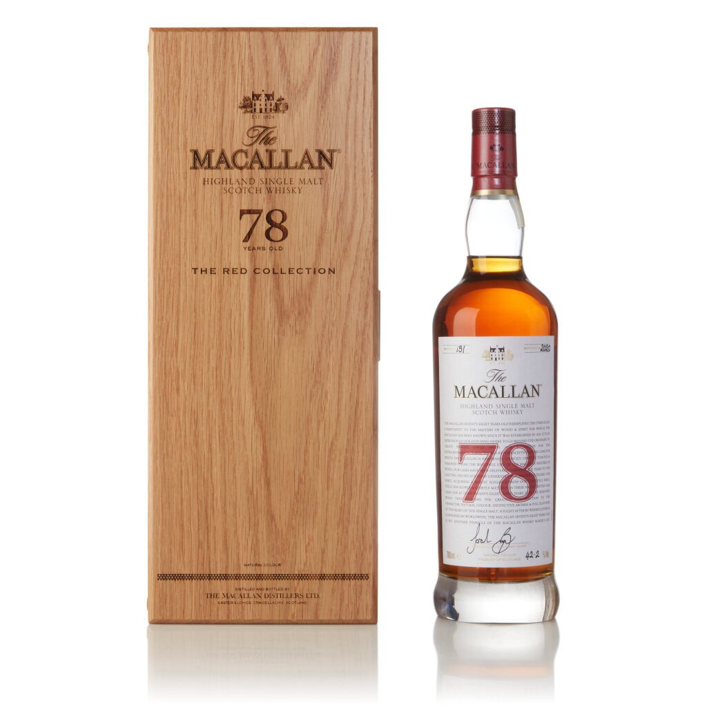 View full screen - View 1 of Lot 2. The Macallan The Red Collection 78 Year Old 42.2 abv NV (1 Bottle 70cl).