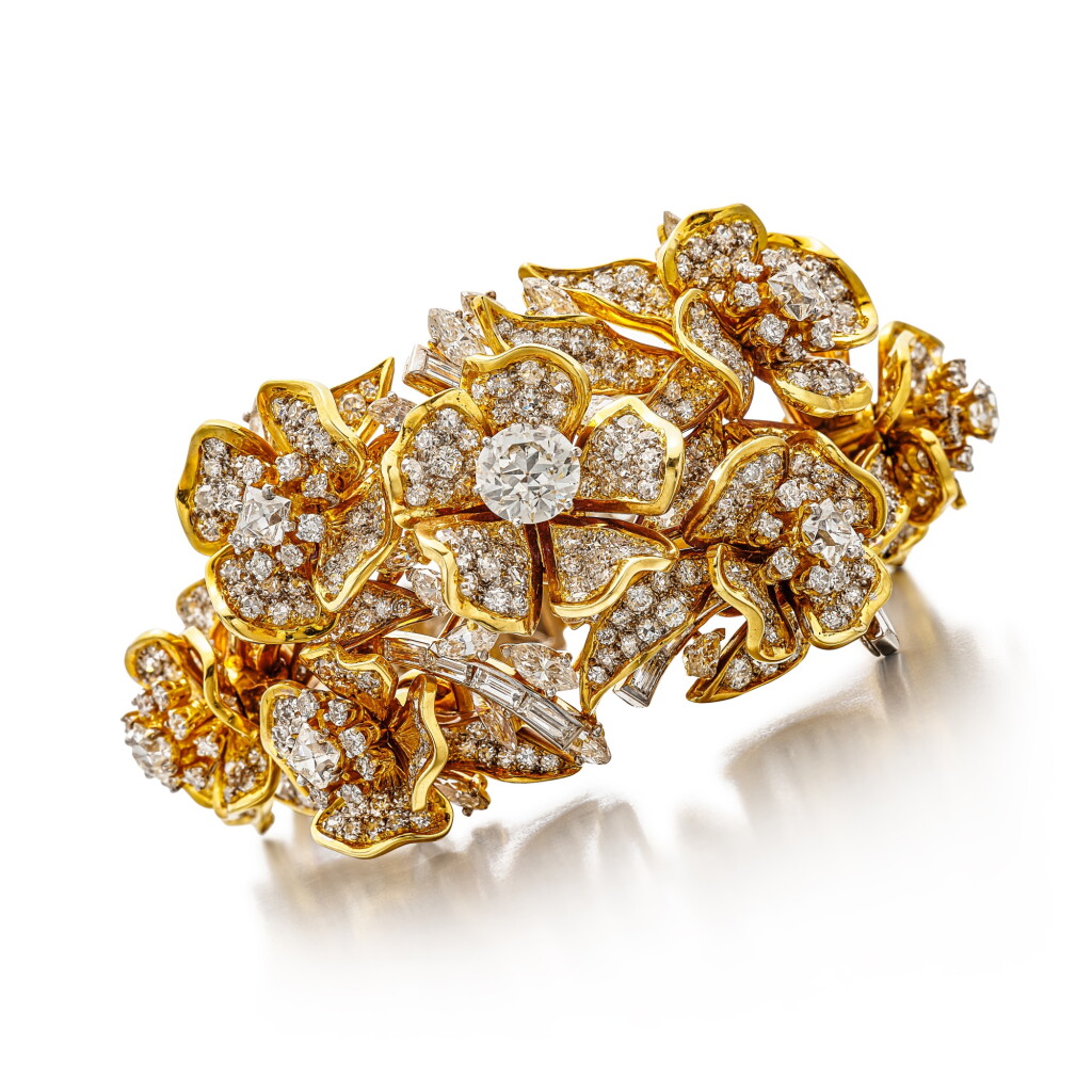View full screen - View 1 of Lot 1863. Diamond Bracelet | 寳詩龍 | 鑽石 手鏈.
