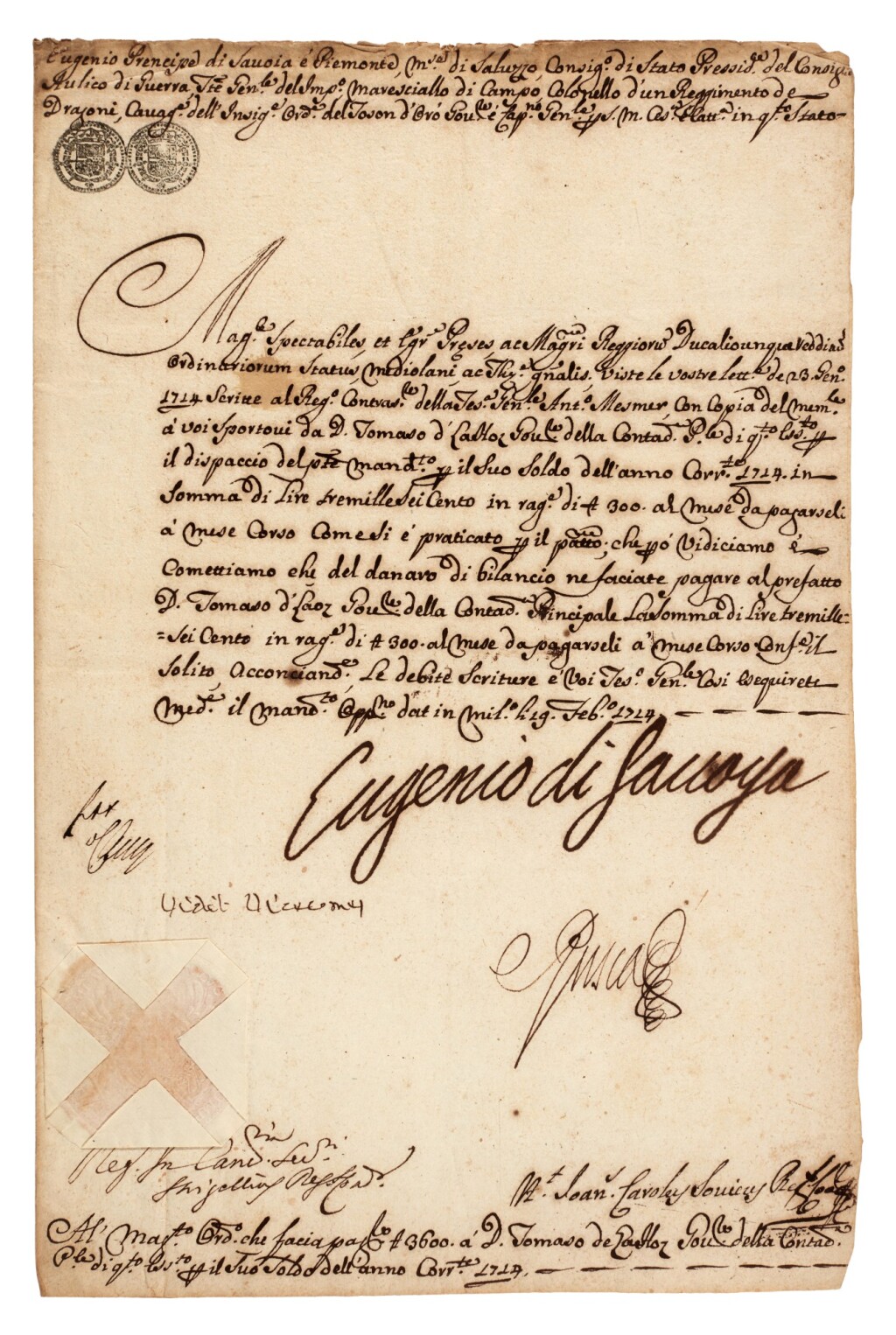 European History | Collection of documents, c. 1642-1911 | Books, Manuscripts and Music from Medieval to Modern | 2022 | Sotheby's european-history-collection-of-documents-c-1642-1911-books-manuscripts-and-music-from-medieval-to-modern-2022-sotheby-s