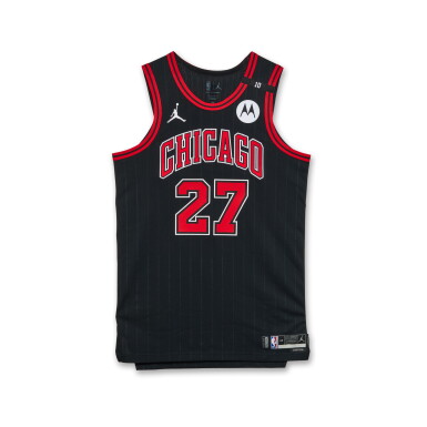 View full screen - View 1 of Lot 266. Chris Duarte Chicago Bulls 2024-2025 Emirates NBA Cup Game Issued Statement Edition Jersey .