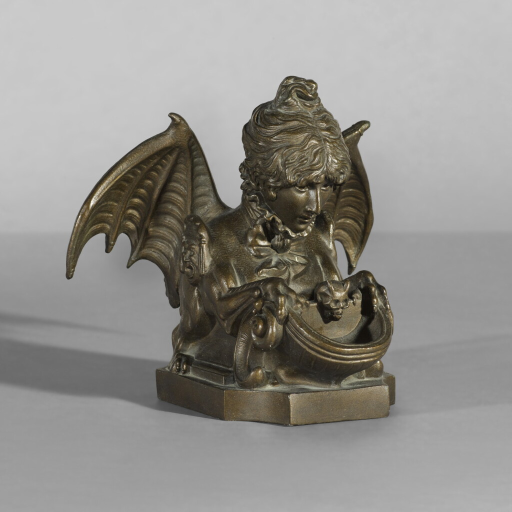 View full screen - View 1 of Lot 32. Encrier fantastique (Fantastical Inkwell, Self-Portrait as a Sphinx).