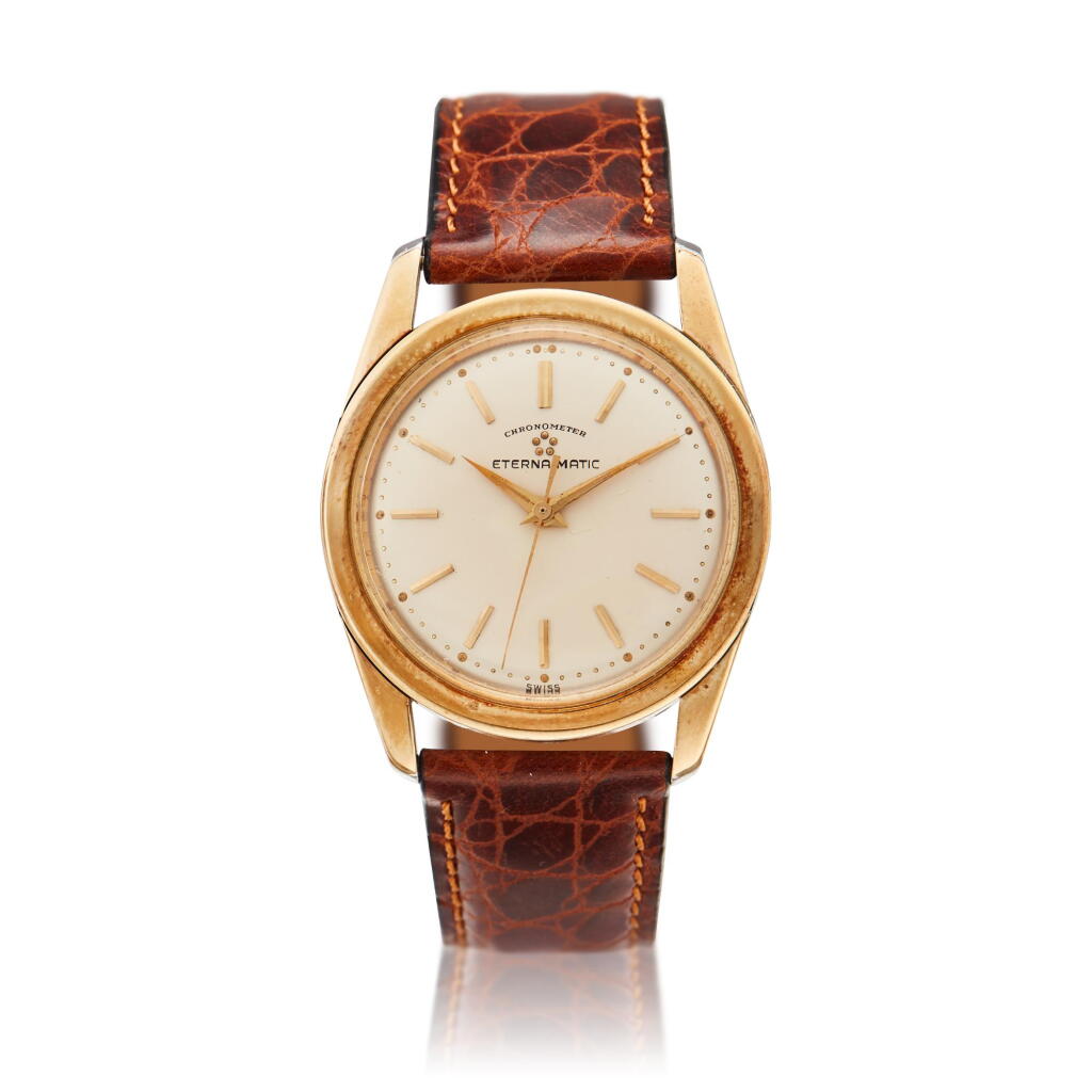 View full screen - View 1 of Lot 208. A set of stainless steel and gold plated automatic wristwatches, Circa 1960.