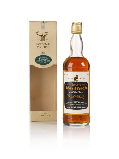 View full screen - View 1 of Lot 201. Mortlach Gordon & MacPhail 40.0 abv 1936 .
