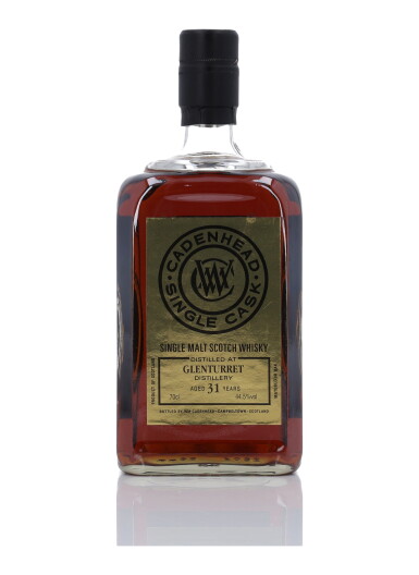 View full screen - View 1 of Lot 201. Glenturret Cadenhead's Single Cask 31 Year Old 44.5 abv 1986 (1 Bottle 70cl).