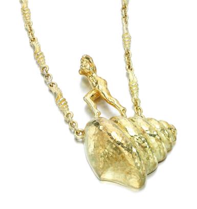 View full screen - View 1 of Lot 52. NECKLACE, 'MUJER DESNUDA SUBIENDO LA ESCALERA', SALVADOR DALÍ.