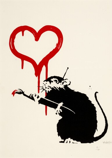 View full screen - View 1 of Lot 11. BANKSY | LOVE RAT.