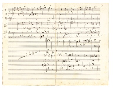 View full screen - View 1 of Lot 10. J. Brahms. The correspondence with Ernst Rudorff, 16 letters with replies, and an autograph music manuscript 1865-1887.