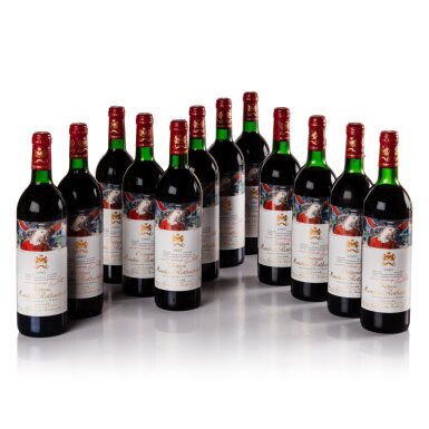 View full screen - View 1 of Lot 308. Château Mouton Rothschild 1985 (12 BT).
