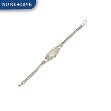 View full screen - View 1 of Lot 395. Raymond Yard | Diamond Wristwatch.