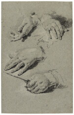 Sheet of hand studies