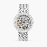 Audemars Piguet | A white gold and diamond-set skeletonised bracelet watch, Circa 1990