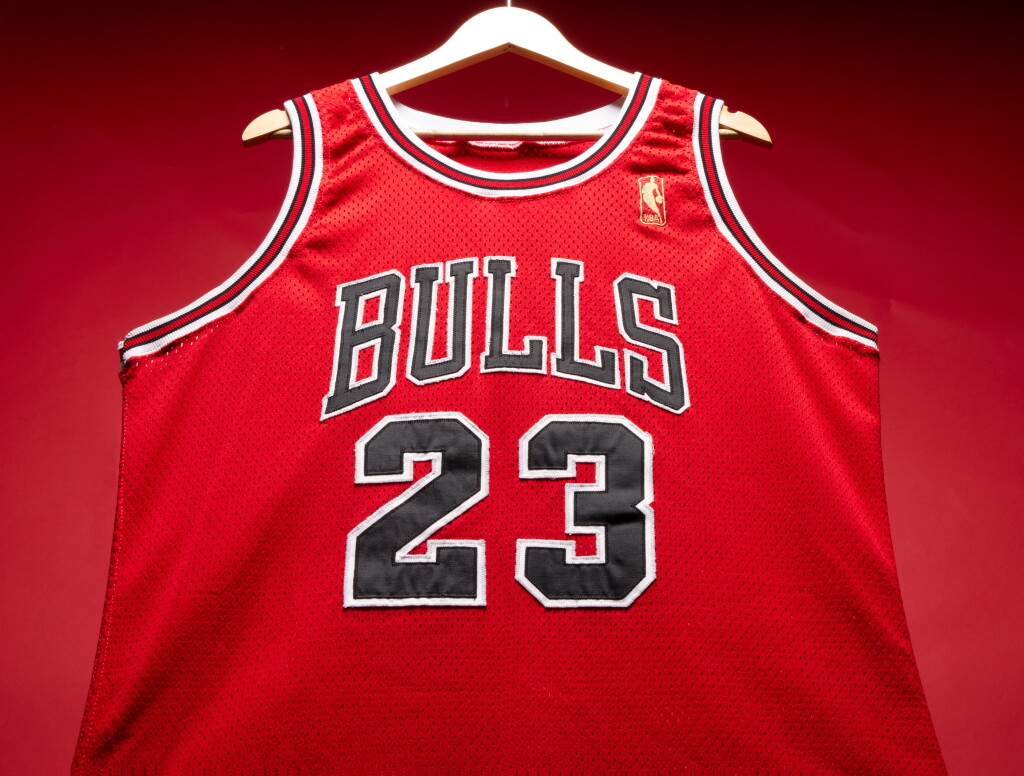 View full screen - View 1 of Lot 1. Michael Jordan 1996 – 1997 Chicago Bulls Game Worn Jersey | Worn Across 5 Months | December of 1996 to April of 1997 | 'Championship Season' | The Most Extensively Matched Michael Jordan Chicago Bulls Game Worn Jersey by MeiGray | 528 Points.