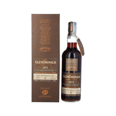 View full screen - View 1 of Lot 5177. The Glendronach Single Cask 42 Year Old 44.6 abv 1971 (1 BT70).