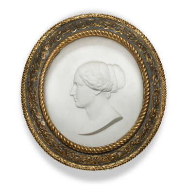 View full screen - View 1 of Lot 938. Portrait Relief (Elizabeth Ward Thomas or Eleanor Macbeth Ward).