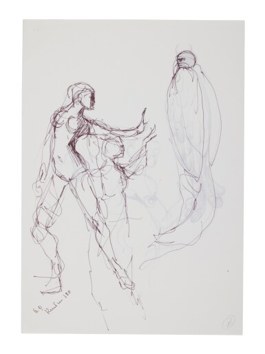 View full screen - View 1 of Lot 578. 5 Drawings: Surrealist Studies.