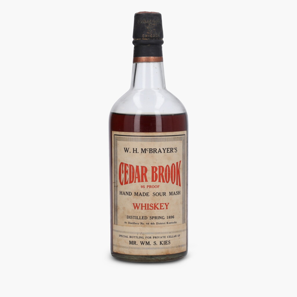 View full screen - View 1 of Lot 2405. W. H. McBrayer’s Cedar Brook Private Bottling 95 Proof 1896 (1 Bottle 1/5 Gallon).