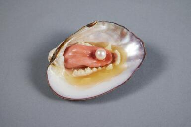 View full screen - View 1 of Lot 138. Untitled (Small Abalone Shell with Jaw).