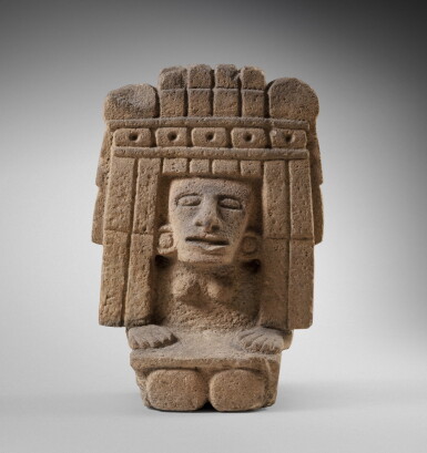 View full screen - View 1 of Lot 20. Statue de la déesse Chicomecoatl, Culture Aztèque, Mexique, 1300-1521 AP. J.-C. | Aztec stone figure of the deity Chicomecoatl, Mexico, AD 1300-1521 .