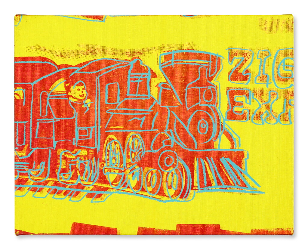 Voir en plein écran - Voir 1 du lot 626. Train (Toy Painting).