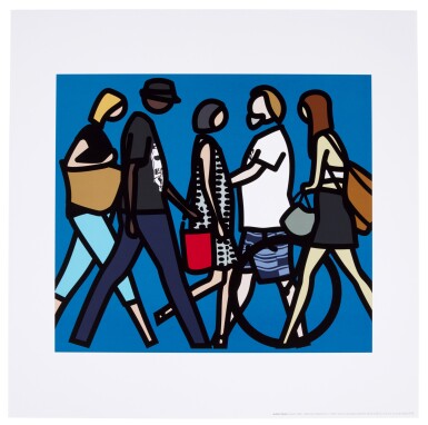 View full screen - View 1 of Lot 253. JULIAN OPIE | WALKING IN MELBOURNE 1.