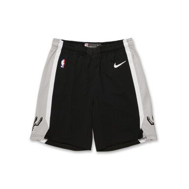 View full screen - View 1 of Lot 21. Bismack Biyombo San Antonio Spurs 2026 NBA Finals Game Issued Shorts.