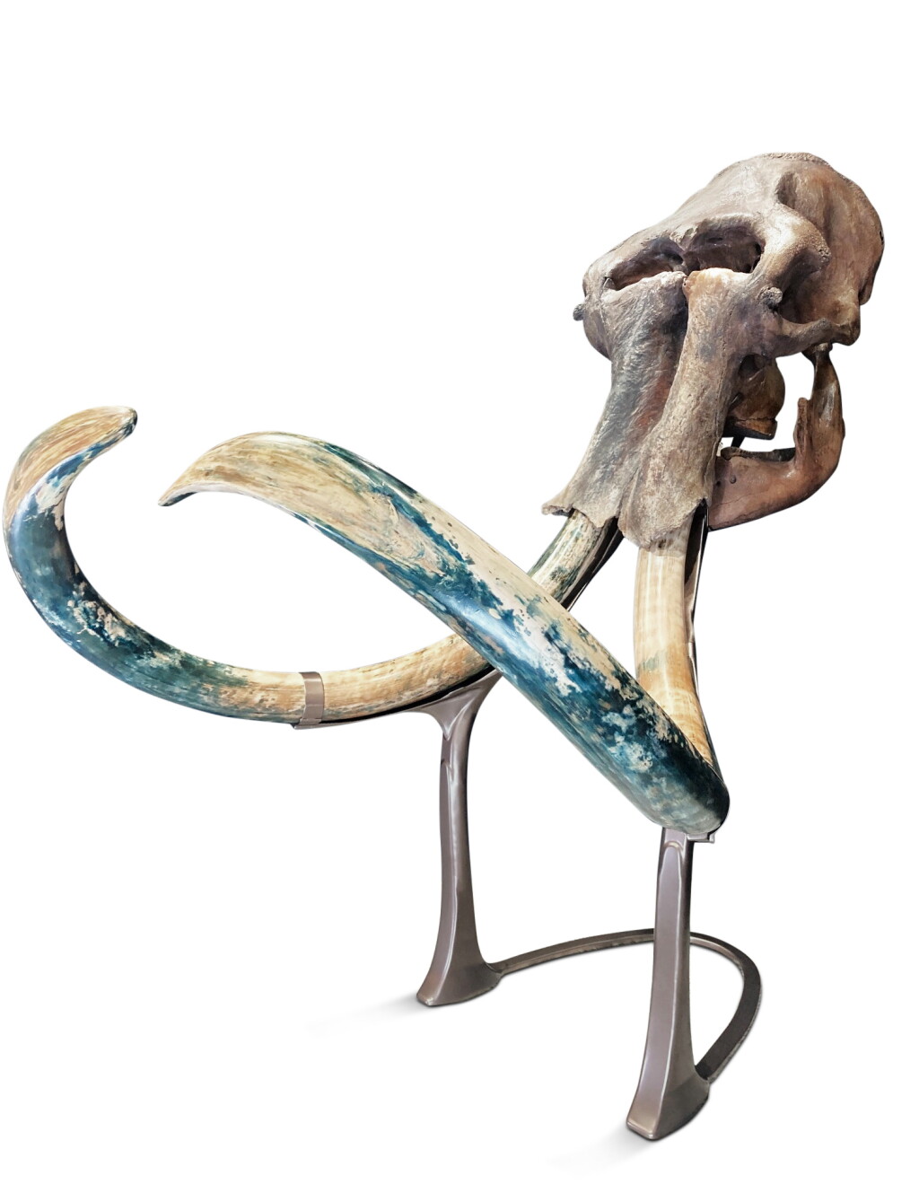 View full screen - View 1 of Lot 82. Woolly Mammoth Skull | 真猛獁象頭骨.
