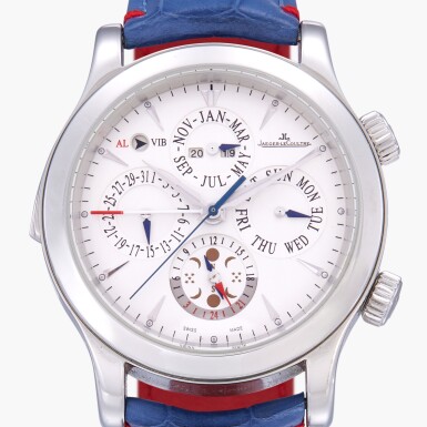 View full screen - View 1 of Lot 365. Master Control Grand Reveil, Reference 149.8.95 | A stainless steel perpetual calendar wristwatch with alarm, moon phases, 24-hour and year indication | Circa 2007.