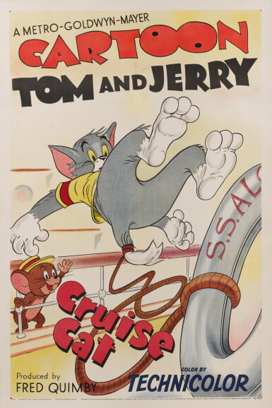View full screen - View 1 of Lot 24. CRUISE CAT (1952) POSTER, US.