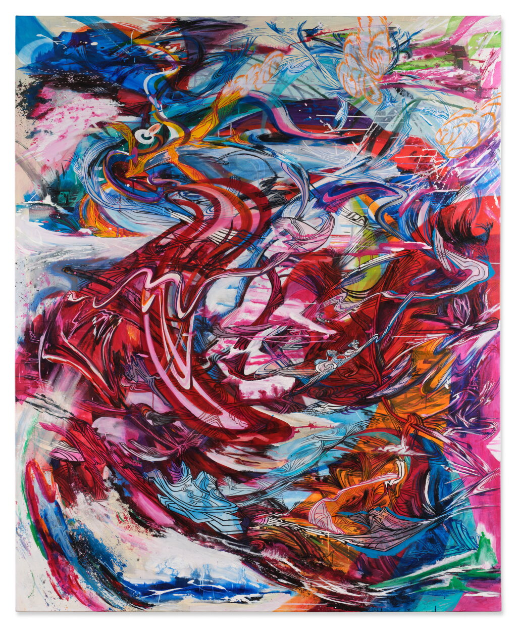 View full screen - View 1 of Lot 857. The Wind Rocks the Mountains.