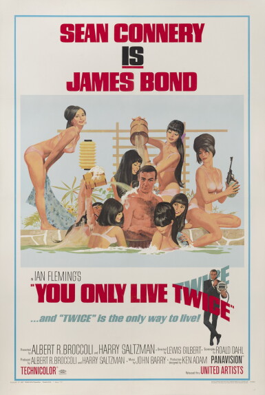 View full screen - View 1 of Lot 29. You Only Live Twice (1967), style C poster, US.