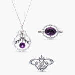 Collection of Amethyst, Seed Pearl and Diamond Jewels