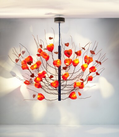 View full screen - View 1 of Lot 105. Heart Attack light installation.