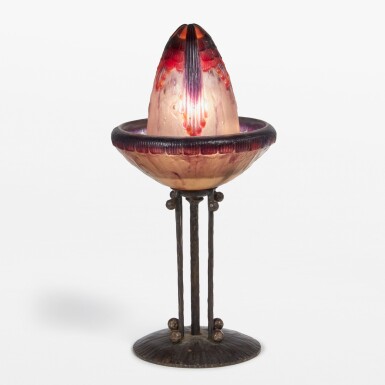 View full screen - View 1 of Lot 60. "Fleurs Tropicales" Veilleuse.